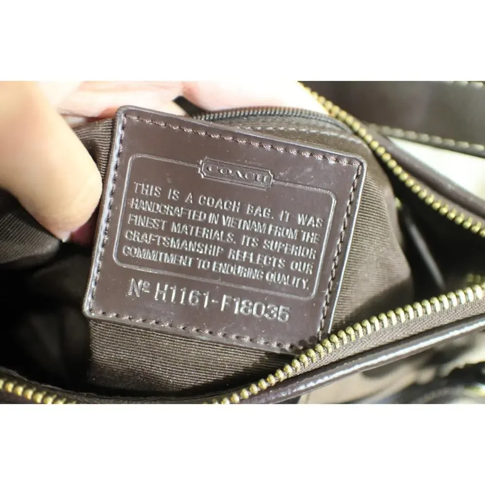 COACH SIGNATURE STRIPE DEMI CROSSBODY BAG #F18035 ([u170
